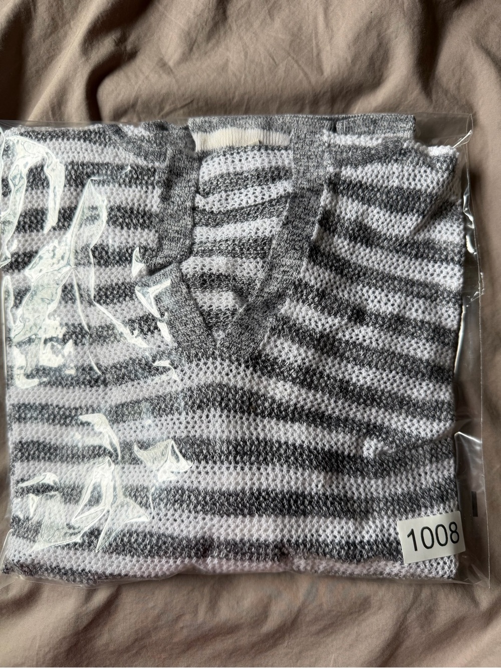 Loft Open Knit Hooded Striped Sweater Womens Size Medium Summer Beach Vacation - Picture 7 of 8